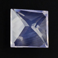 LAVENDER MOON QUARTZ STEP ON TOP PRINCESS BACK SQUARE 10MM 4.54 Cts.