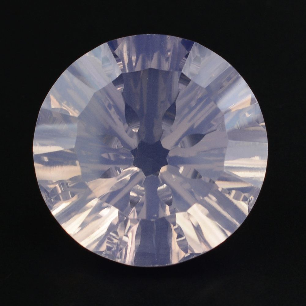 LAVENDER MOON QUARTZ CONACVE SPLENDOR CUT ROUND 16MM 12.57 Cts.