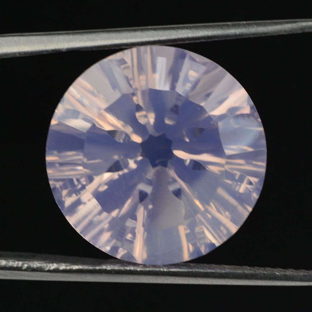 LAVENDER MOON QUARTZ CONACVE SPLENDOR CUT ROUND 16MM 12.57 Cts.