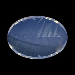 LAVENDER MOON QUARTZ CONCAVE MARQUISE TOP OVAL 14X10MM 4.83 Cts.