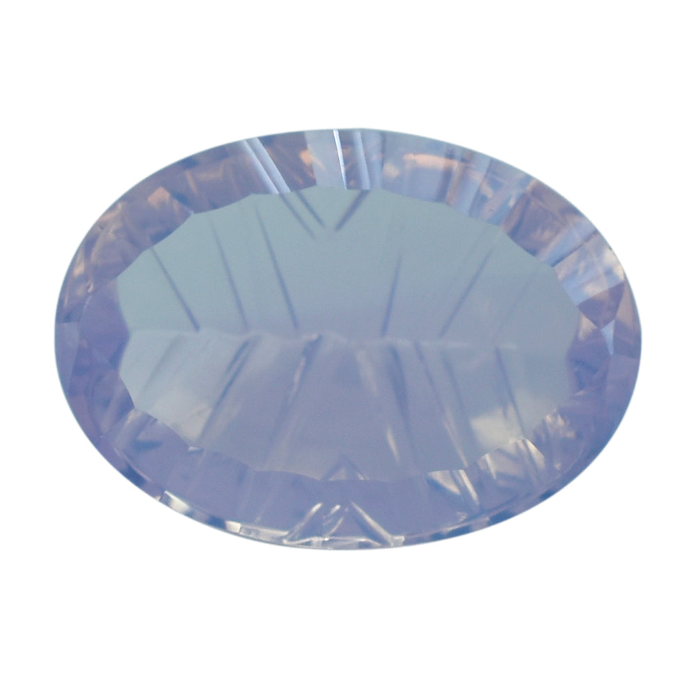 LAVENDER MOON QUARTZ CONCAVE MARQUISE TOP OVAL 14X10MM 4.83 Cts.