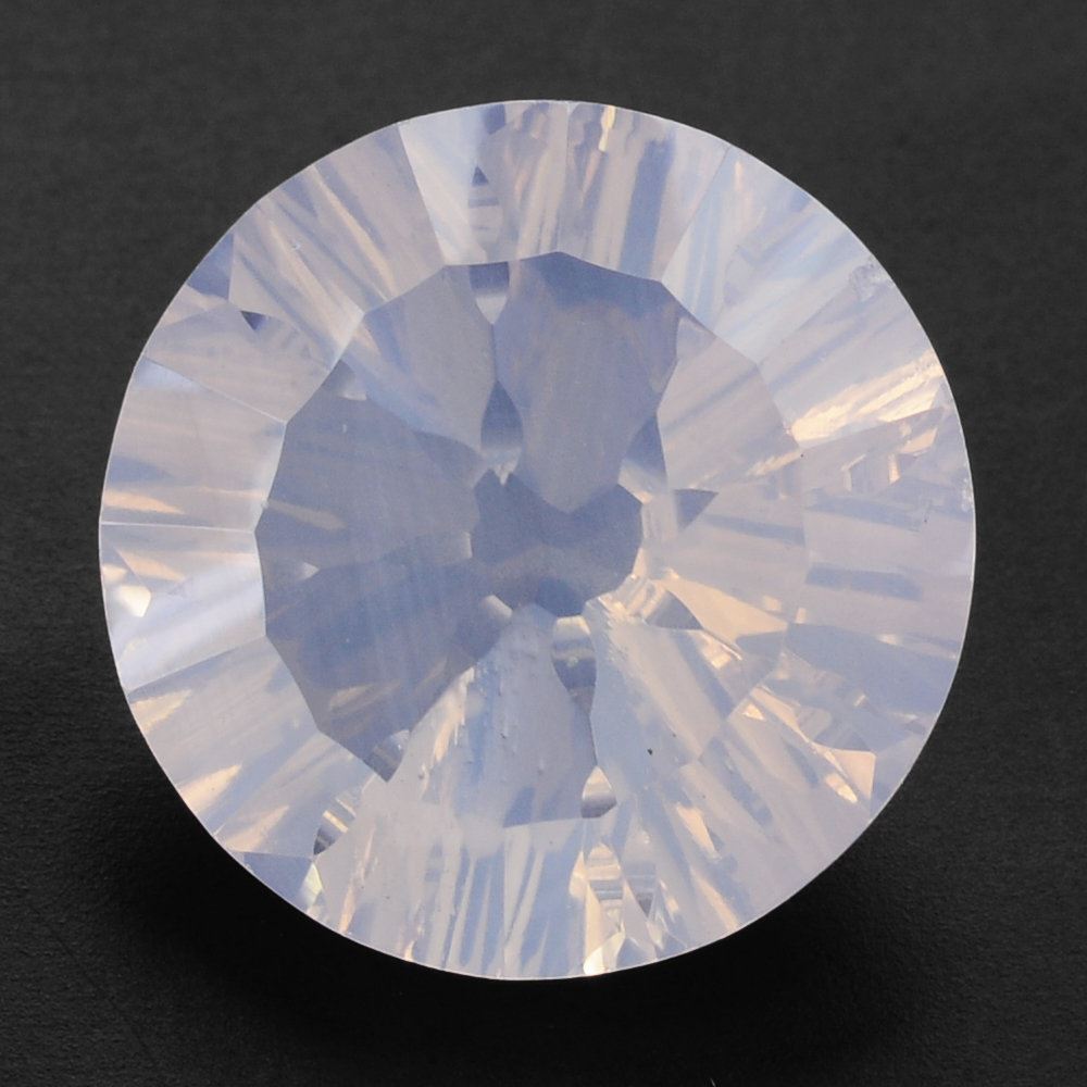 LAVENDER MOON QUARTZ CONCAVE SPLENDOR CUT ROUND 16MM 12.59 Cts.