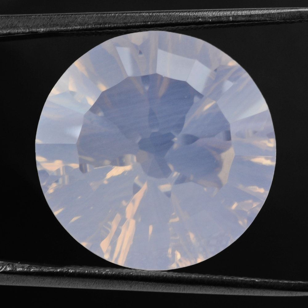 LAVENDER MOON QUARTZ CONCAVE SPLENDOR CUT ROUND 16MM 12.59 Cts.