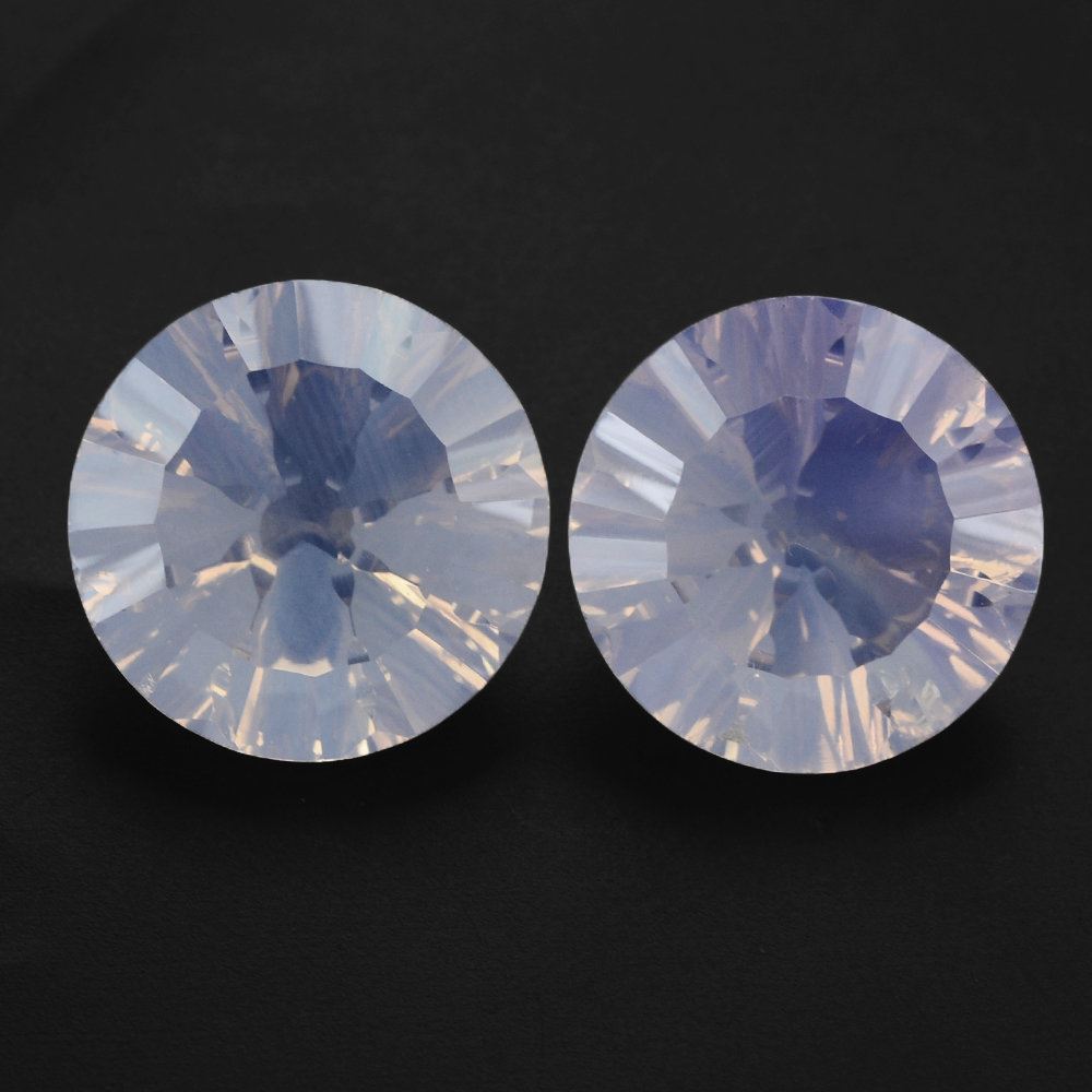 LAVENDER MOON QUARTZ CONCAVE SPLENDOR CUT ROUND 16MM 12.59 Cts.