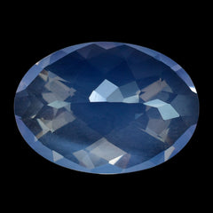 LAVENDER MOON QUARTZ CHECKER CUT OVAL 18X13MM 9.50 Cts.