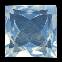 LAVENDER MOON QUARTZ CONCAVE FLOWER CUT BACK SQUARE 10MM 4.42 Cts.