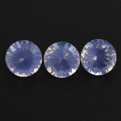 LAVENDER MOON QUARTZ CONCAVE CUT ROUND (DES#45) 12MM 5.5 Cts.