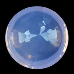 LAVENDER MOON QUARTZ BUFFTOP CONCAVE STEP CUT BACK ROUND (DES#47) 15MM 11.18 Cts.