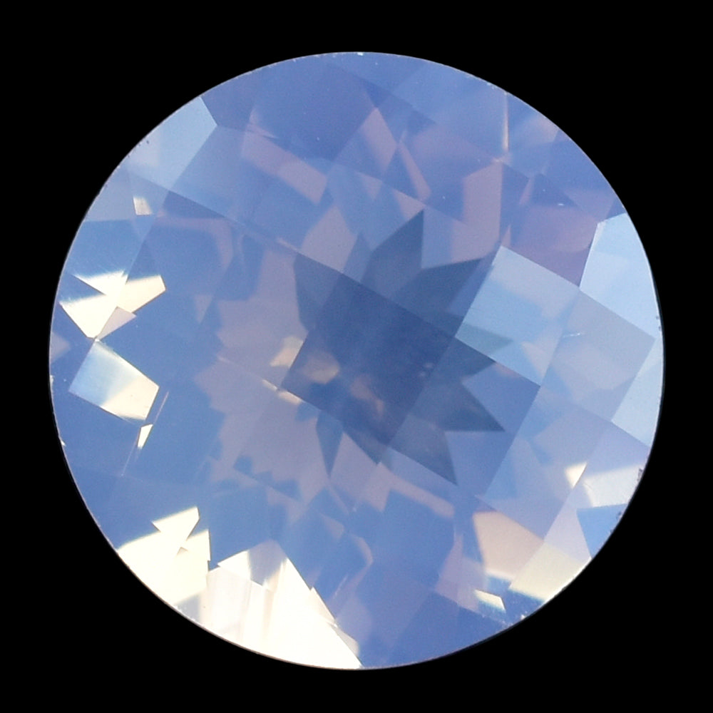 LAVENDER MOON QUARTZ CHECKER CUT ROUND 14MM 8.00 Cts.