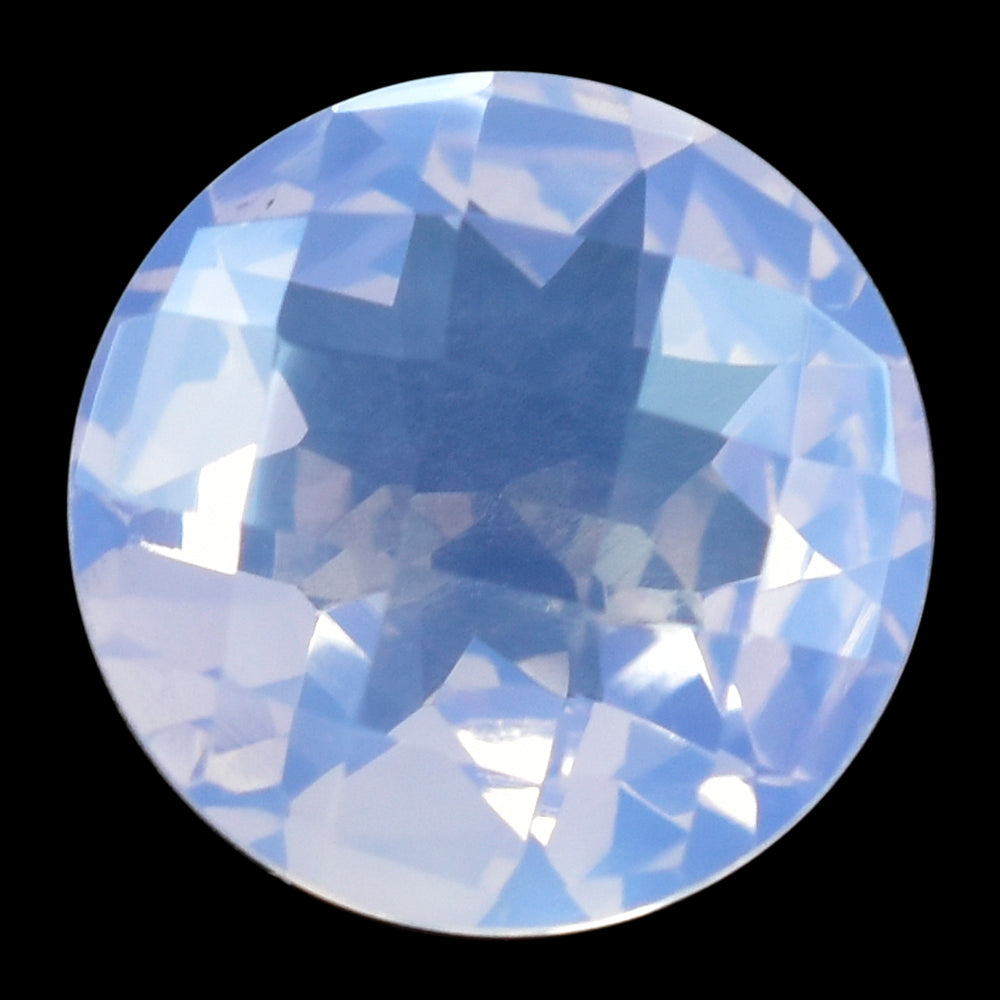 LAVENDER MOON QUARTZ CHECKER CUT ROUND 12MM 5.00 Cts.