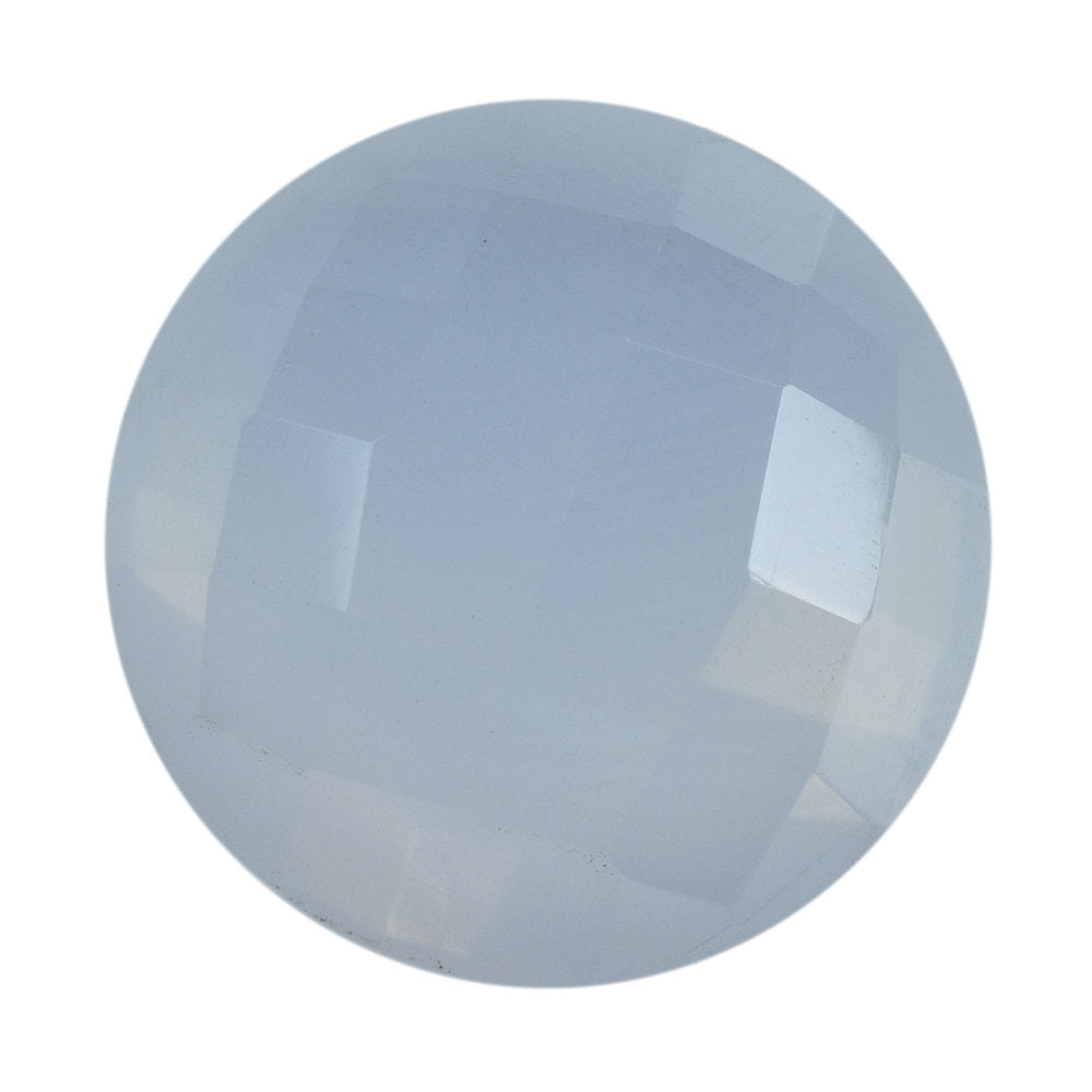 LAVENDER MOON QUARTZ CHECKER ROUND CAB 15MM 10.49 Cts.