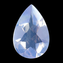 LAVENDER MOON QUARTZ CHECKER CUT PEAR 12X8MM 2.30 Cts.