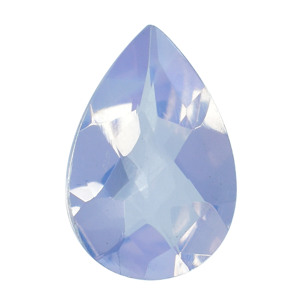 LAVENDER MOON QUARTZ CHECKER CUT PEAR 12X8MM 2.30 Cts.