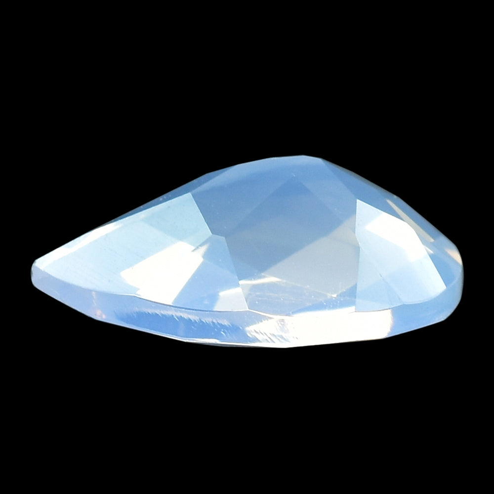 LAVENDER MOON QUARTZ CHECKER CUT PEAR 12X8MM 2.45 Cts.