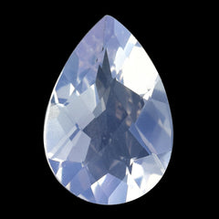 LAVENDER MOON QUARTZ CHECKER CUT PEAR 13X9MM 3.10 Cts.