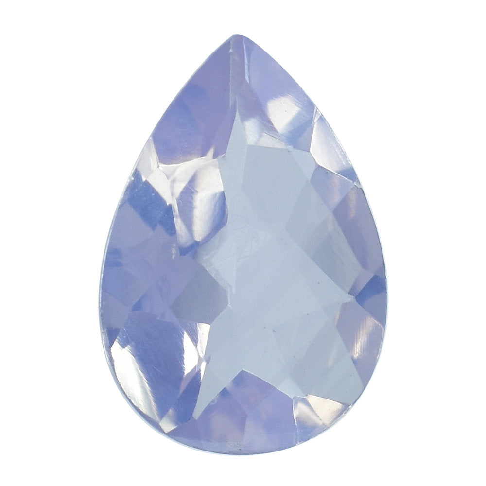 LAVENDER MOON QUARTZ CHECKER CUT PEAR 13X9MM 3.10 Cts.