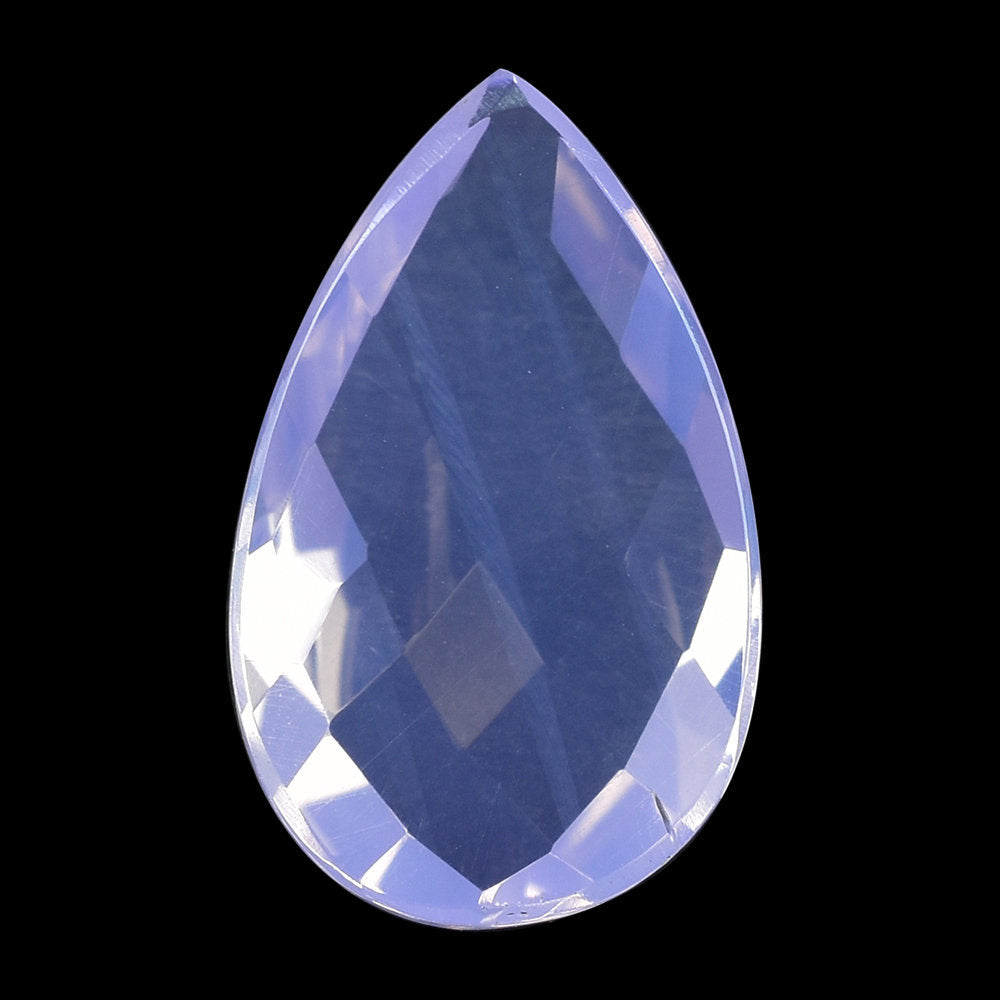 LAVENDER MOON QUARTZ CHECKER PEAR CAB 18X11MM 7.15 Cts.