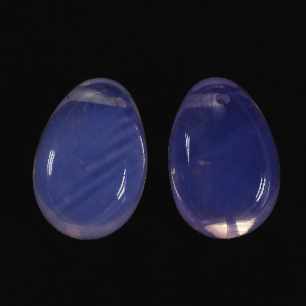 LAVENDER MOON QUARTZ PLAIN EGG (FULL DRILL) (DES#54) 12X8MM 5.37 Cts.