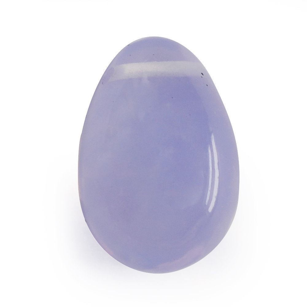 LAVENDER MOON QUARTZ PLAIN EGG (FULL DRILL) (DES#54) 12X8MM 5.37 Cts.