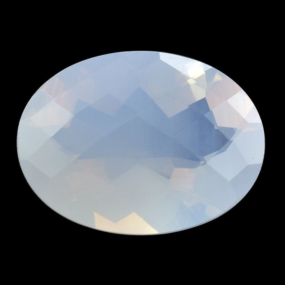 LAVENDER MOON QUARTZ CHECKER CUT OVAL 16X12MM 8.00 Cts.