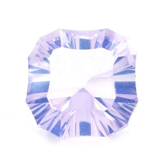 LAVENDER MOON QUARTZ CONCAVE SCALLOPED TABLE CUT TOP CUT CUSHION (DES#22) 12X12MM 6.35 Cts.
