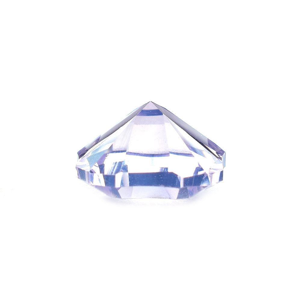 LAVENDER MOON QUARTZ CONCAVE SCALLOPED TABLE CUT TOP CUT CUSHION (DES#22) 10X10MM 3.40 Cts.