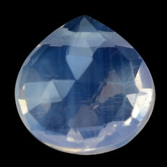 LAVENDER MOON QUARTZ ROSE CUT BRIOLETTE HEART (FULL DRILL) 8MM 1.88 Cts.