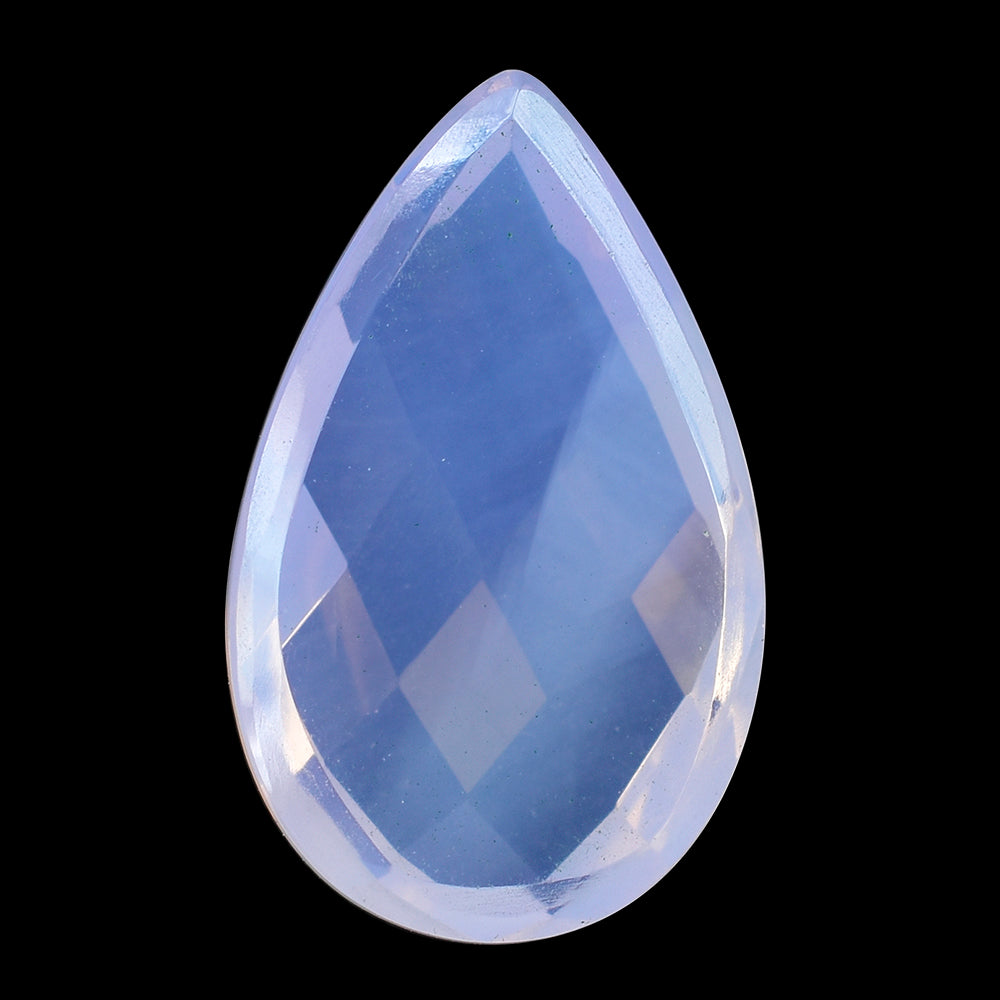 LAVENDER MOON QUARTZ CHECKER PEAR CAB 18X11MM  7.79 Cts.