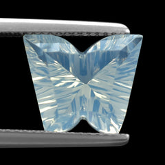 LAVENDER MOON QUARTZ CONCAVE BUTTERFLY 12X10MM 4.19 Cts.