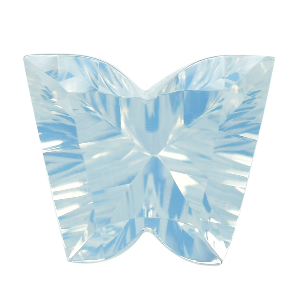 LAVENDER MOON QUARTZ CONCAVE BUTTERFLY 12X10MM 4.19 Cts.