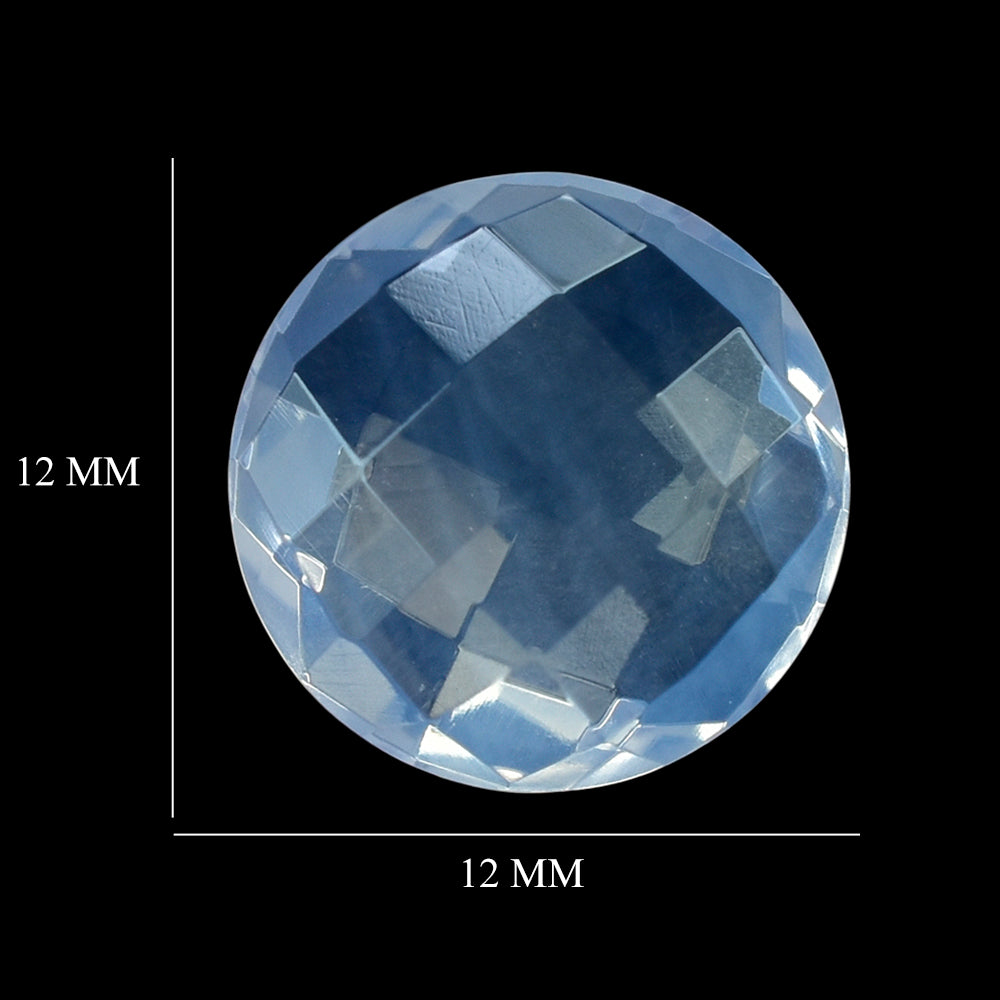 LAVENER MOON QUARTZ BRIOLETTE ROUND 12MM 5.62 Cts.