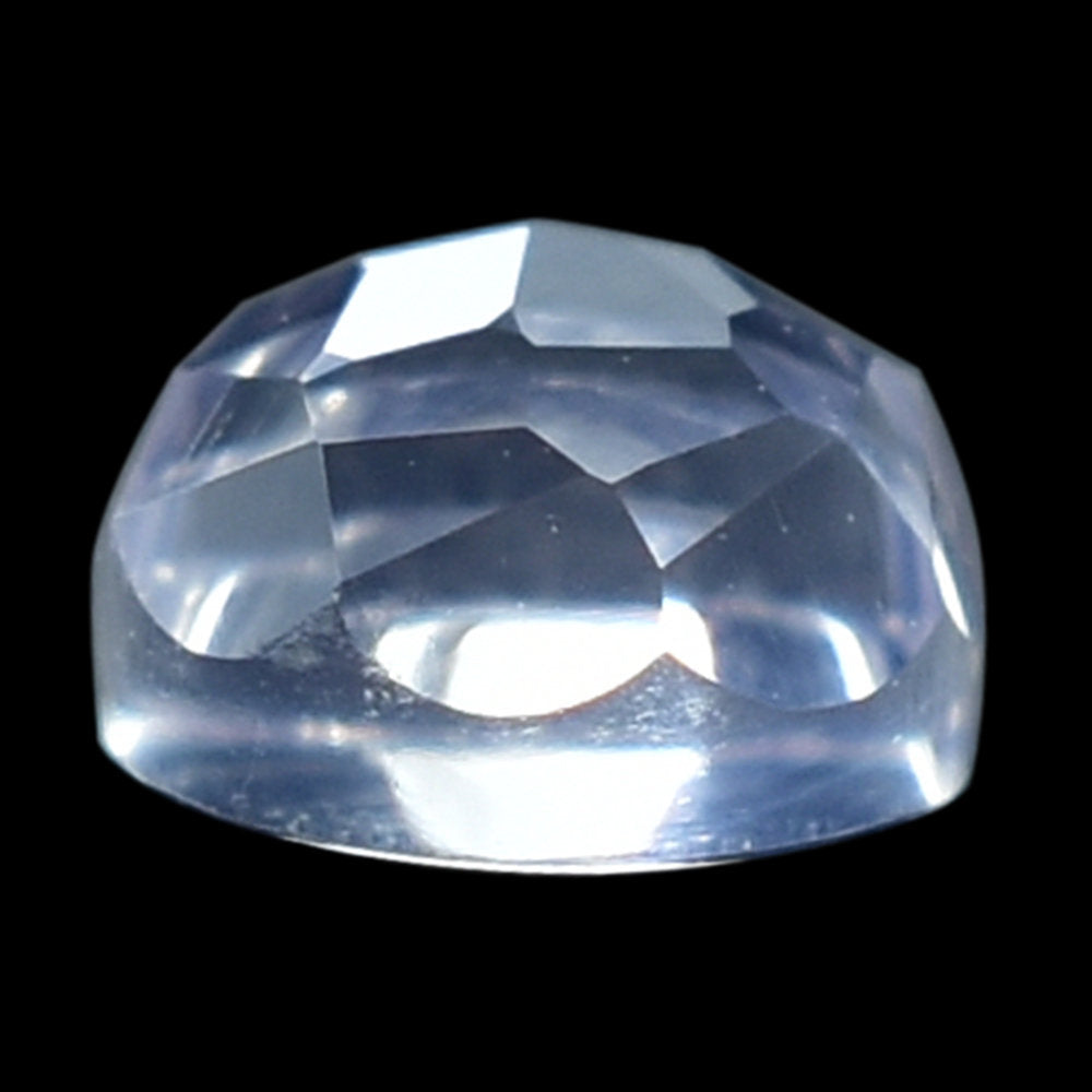 LAVENDER MOON QUARTZ IRREGULAR CUT ROUND CAB 4.00MM  0.30 Cts.