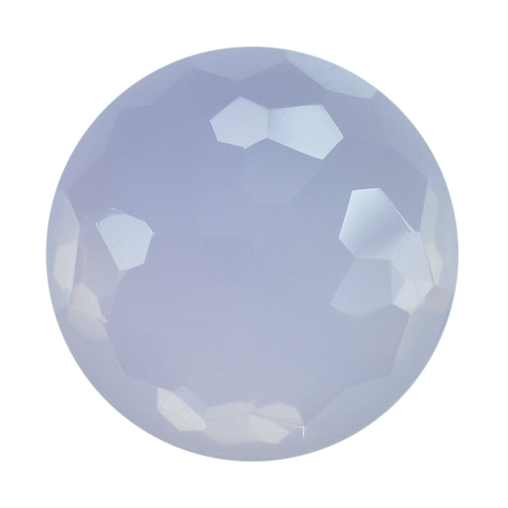 LAVENDER MOON QUARTZ IRREGULAR CUT ROUND CAB 14.00MM 7.81 Cts.