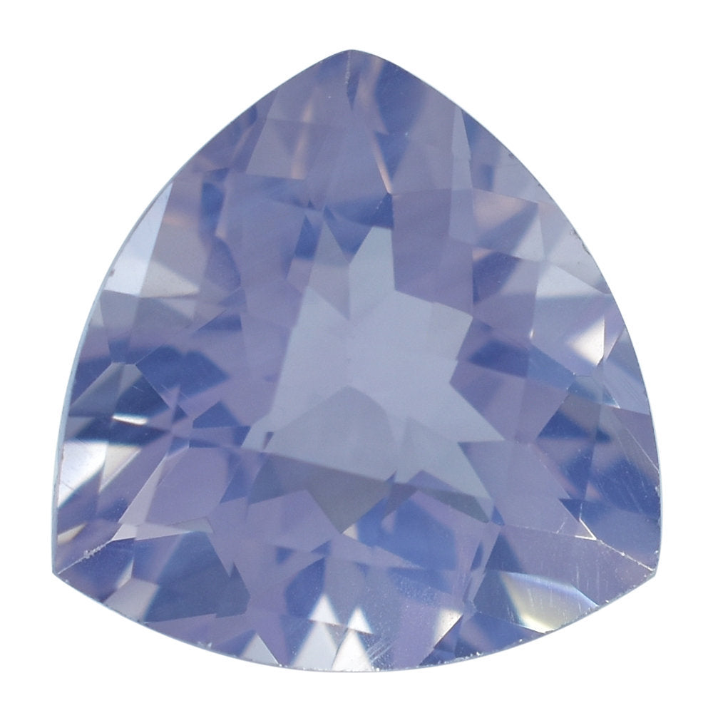 LAVENDER MOON QUARTZ CHECKER CUT TRILLION 14MM  8.11 Cts.