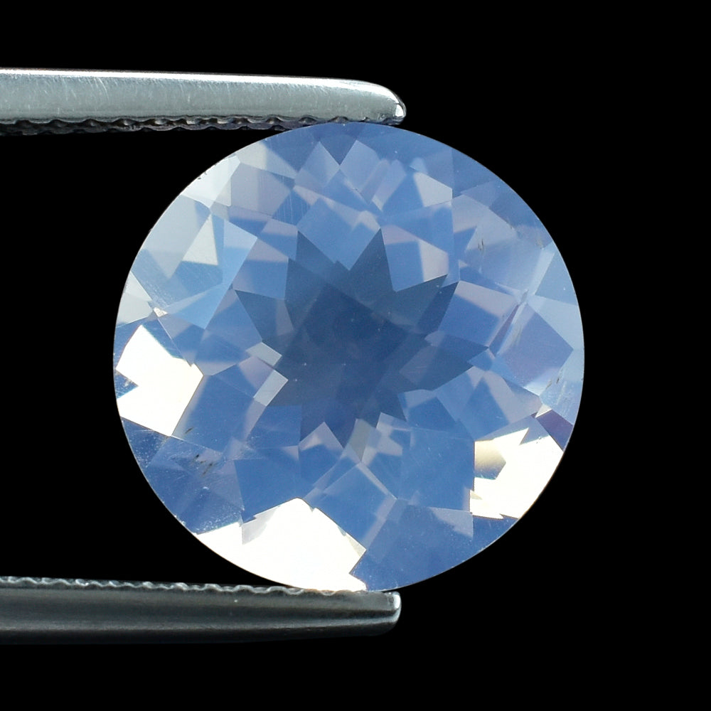 LAVENDER MOON QUARTZ CHECKER CUT ROUND 12.00MM 5.76 Cts.