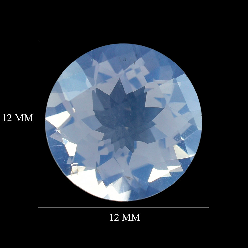 LAVENDER MOON QUARTZ CHECKER CUT ROUND 12.00MM 5.76 Cts.