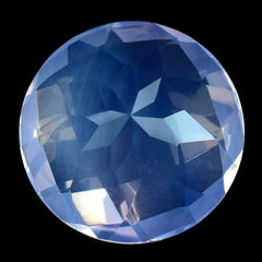 LAVENDER MOON QUARTZ CHECKER CUT ROUND 14.00MM  6.27 Cts.