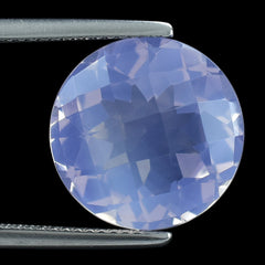 LAVENDER MOON QUARTZ CHECKER CUT ROUND 14.00MM  6.27 Cts.