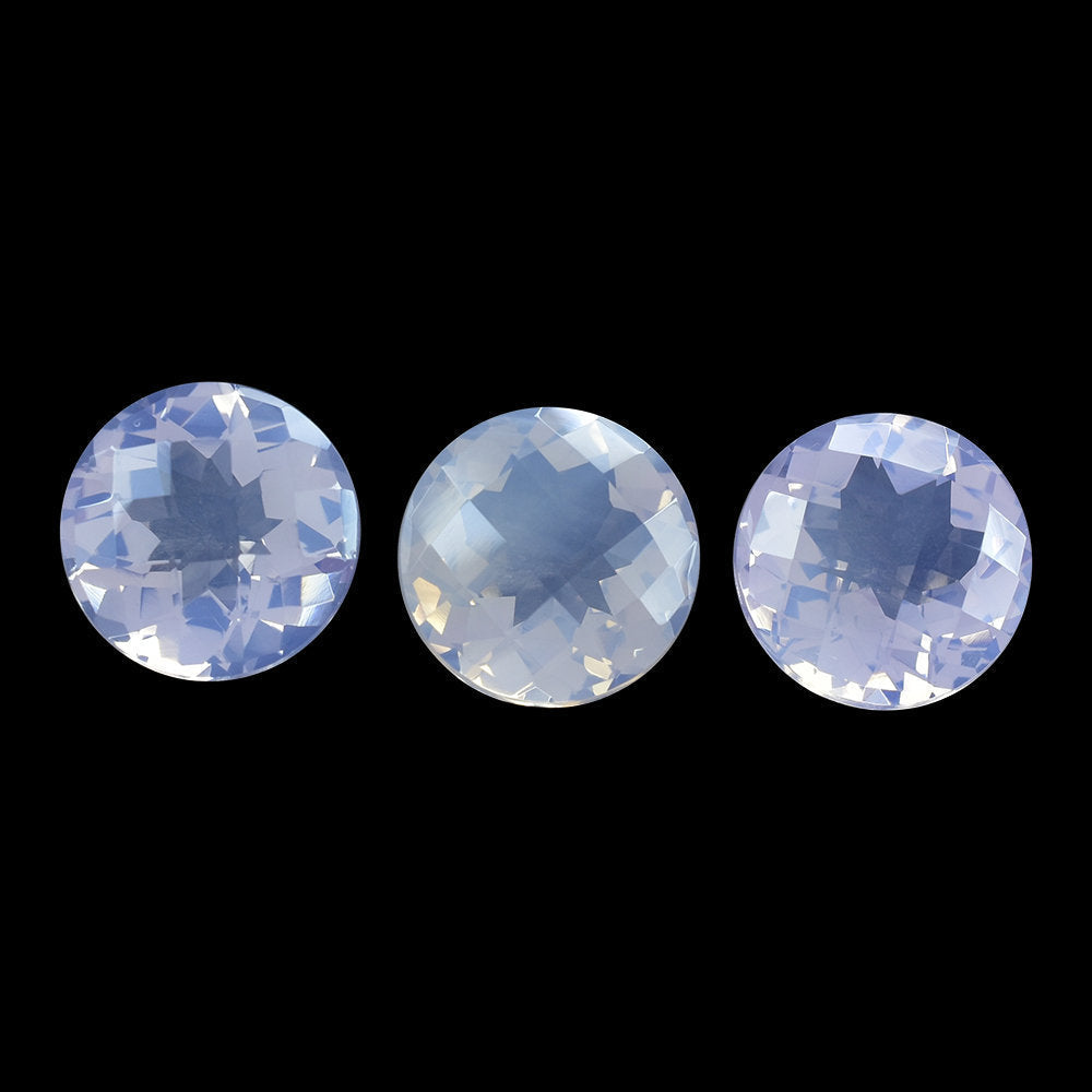 LAVENDER MOON QUARTZ CHECKER CUT ROUND 14.00MM  6.27 Cts.