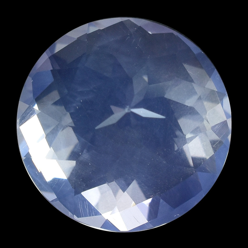 LAVENDER MOON QUARTZ CHECKER CUT ROUND 14.00MM 8.78 Cts.