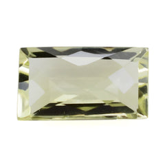 LEMON QUARTZ CHECKER CUT BAGUETTE 12X7MM 2.90 Cts.