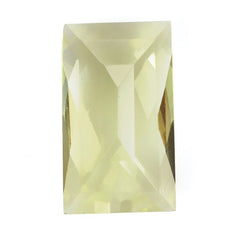 LEMON QUARTZ CHECKER CUT BAGUETTE 12X7MM 2.90 Cts.