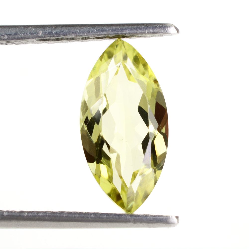 LEMON QUARTZ CUT MARQUISE (GREEN GOLD) 14X7MM 2.56 Cts.