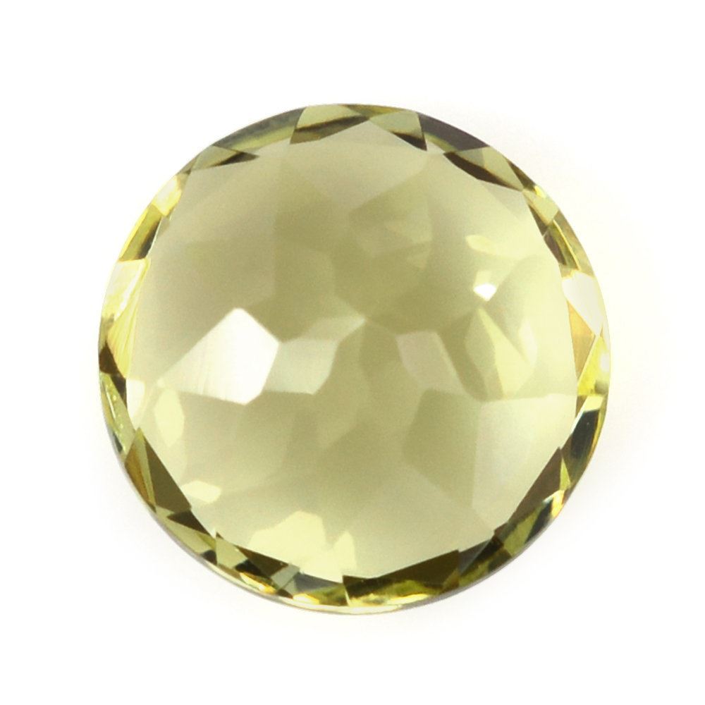 LEMON QUARTZ CUT ROUND (GREEN GOLD) 10MM 3.39 Cts.