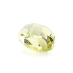 LEMON QUARTZ BRIOLETTE PEAR (HALF DRILL) (GREEN GOLD) 7X5MM 0.75 Cts.