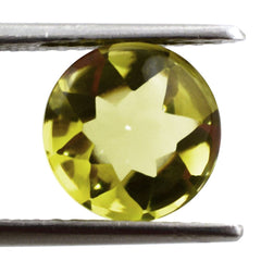 LEMON QUARTZ BUFFTOP ROUND (GREEN GOLD) 10MM 3.62 Cts.