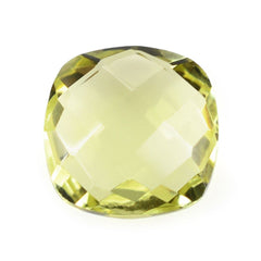 LEMON QUARTZ BRIOLETTE CUSHION (GREEN GOLD) 8MM 1.78 Cts.