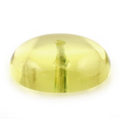 LEMON QUARTZ ROUND CAB (FULL DRILL) (GREEN GOLD) 14MM 7.55 Cts.