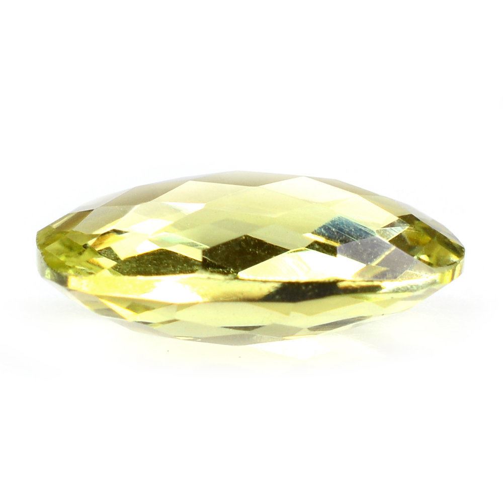 LEMON QUARTZ BRIOLETTE CUSHION (GREEN GOLD) 14X10MM 5.21 Cts.