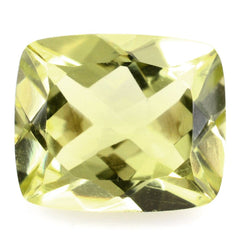 LEMON QUARTZ CUT CUSHION (GREEN GOLD) 12X10MM 5.45 Cts.